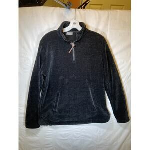 32 Degrees Quarter Zip Pullover Women's Size: XS, Cozy Soft Black,Pockets